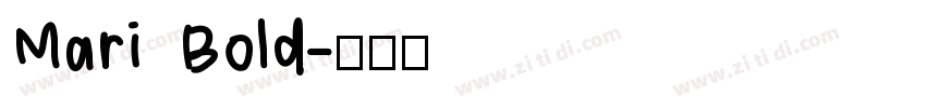 Mari Bold字体转换